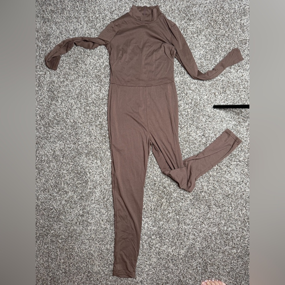 Elegant Brown Jumpsuit